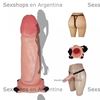 Prótesis realística para pene hueca super